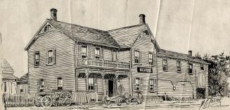 Bedford Park Hotel, Yonge Street, west side, south of Fairlawn Ave., Toronto, Ontario. Drawing  ...