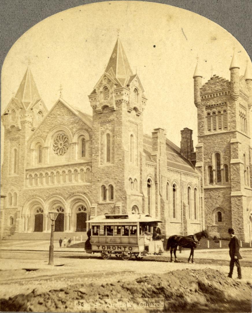 St. Andrew's Presbyterian Church, King Street West, southeast corner Simcoe St., Toronto, Ontario