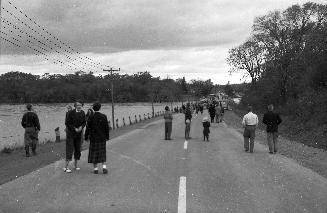Humber River, Albion Road., looking northwest to bridge over Humber River