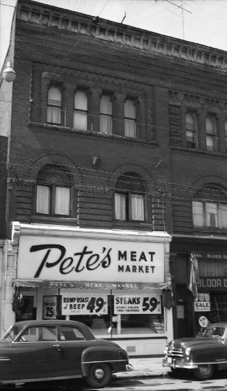 Pete's Meat Market, Bloor Street West, north side, between Concord & Delaware Aves