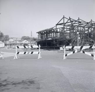 Bird's Restaurant, aftermath of fire of 1 August 1955