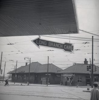 Sunnyside Railway Station (C.N.R.), King Street West, south side, opposite Roncesvalles Avenue