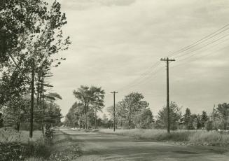 Royal York Road., looking north from north of C.P.R. crossing north of Dundas Street West