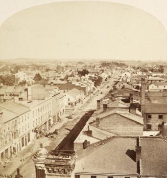 King Street East, E. of Jarvis St., looking east from roof of St. Lawrence Hall, Toronto, Ontario