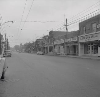 Weston Road, looking northwest from south of John St