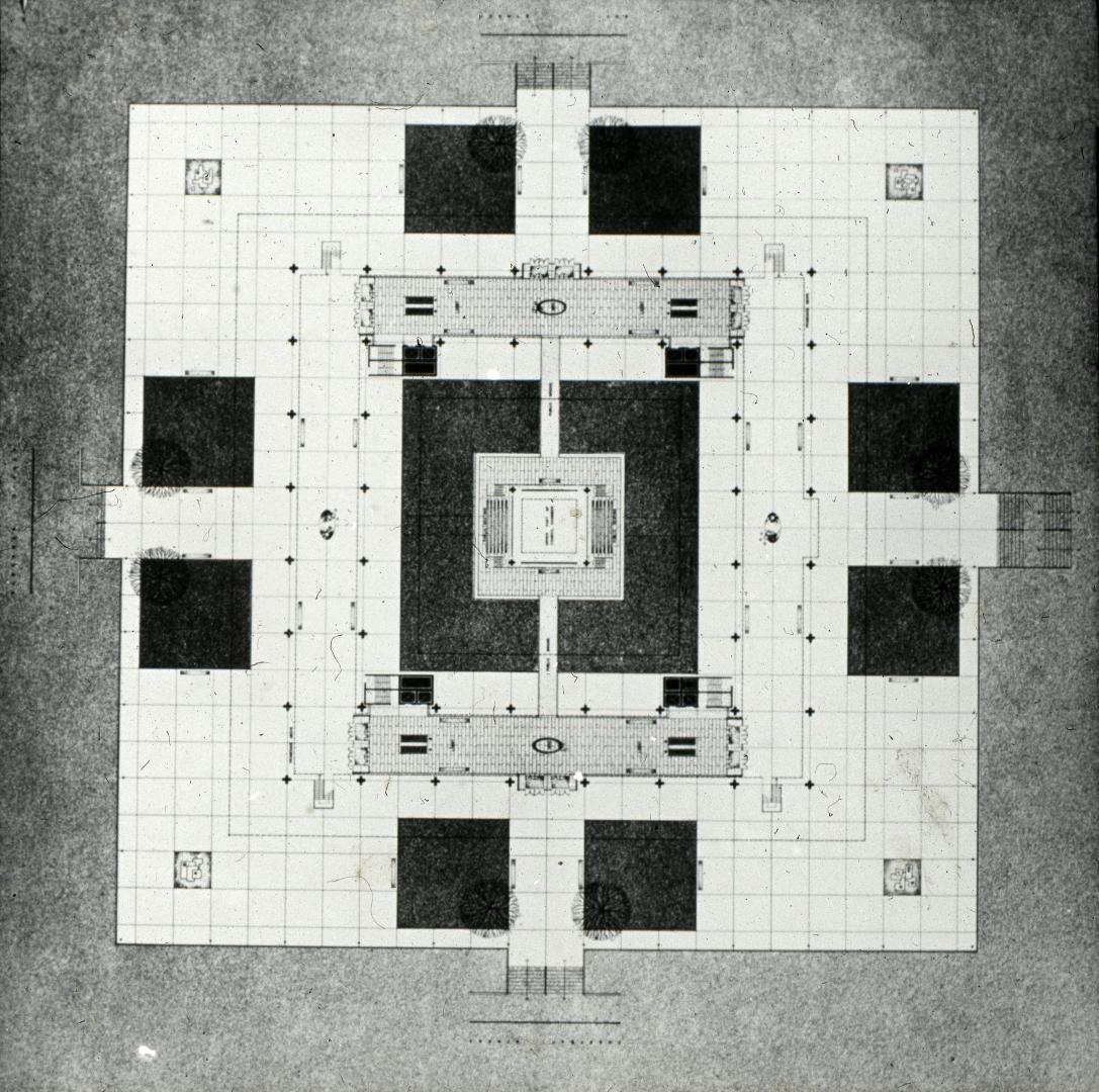 Perkins & Will entry City Hall and Square Competition, Toronto, 1958, floor plan