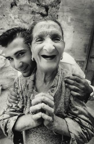 Sicilian grandmother with her grandson, 1994