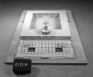 Joseph H. Young entry, City Hall and Square Competition, Toronto, 1958, architectural model