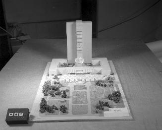 J. Bradac entry, City Hall and Square Competition, Toronto, 1958, architectural model