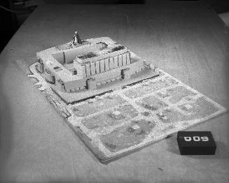 Alfie Franco entry, City Hall and Square Competition, Toronto, 1958, architectural model