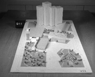 B. Horvitz entry, City Hall and Square Competition, Toronto, 1958, architectural model
