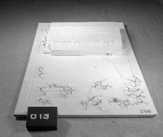 Jan Lunding entry, City Hall and Square Competition, Toronto, 1958, architectural model