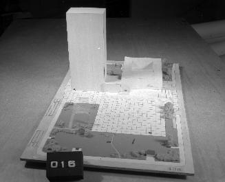 F. Schulz entry, City Hall and Square Competition, Toronto, 1958, architectural model