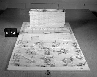 B. Yamaguchi and Y. Ishimura entry, City Hall and Square Competition, Toronto, 1958, architectural model