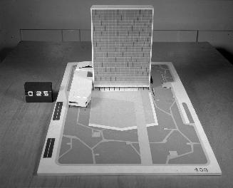 Giovanni Bernasconi entry, City Hall and Square Competition, Toronto, 1958, architectural model