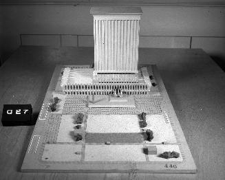 J. Konigsberg entry, City Hall and Square Competition, Toronto, 1958, architectural model