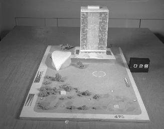 J. Vaculik entry, City Hall and Square Competition, Toronto, 1958, architectural model