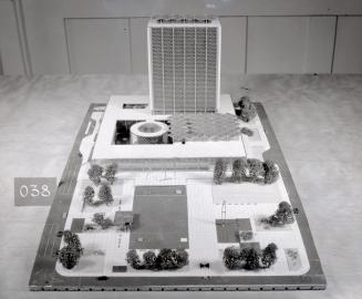 D. Wilcox entry, City Hall and Square Competition, Toronto, 1958, architectural model