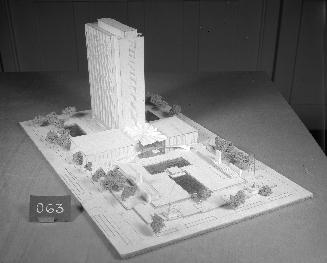 H. A. Magoon entry, City Hall and Square Competition, Toronto, 1958, architectural model