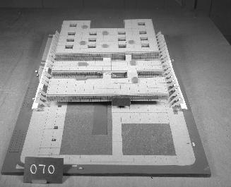 Antoni Peyri Macia entry, City Hall and Square Competition, Toronto, 1958, architectural model