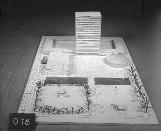R. Purkis entry, City Hall and Square Competition, Toronto, 1958, architectural model
