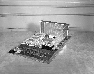 R. Y. MacDonald entry, City Hall and Square Competition, Toronto, 1958, architectural model