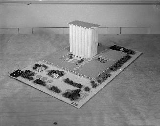P. Lafond entry, City Hall and Square Competition, Toronto, 1958, architectural model