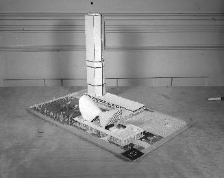 Nag. Tsuchihashi entry, City Hall and Square Competition, Toronto, 1958, architectural model