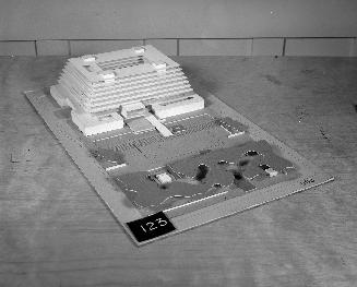 P. Nuttgens entry, City Hall and Square Competition, Toronto, 1958, architectural model