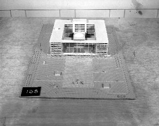 T. Balogh entry, City Hall and Square Competition, Toronto, 1958, architectural model