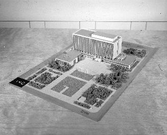 R. Pomerance entry, City Hall and Square Competition, Toronto, 1958, architectural model