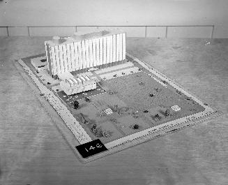 R. I. Ferguson entry, City Hall and Square Competition, Toronto, 1958, architectural model