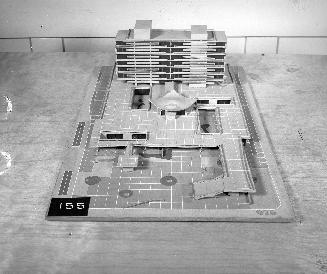 Y. Ohsuga entry, City Hall and Square Competition, Toronto, 1958, architectural model