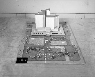 G. Marzuttini entry, City Hall and Square Competition, Toronto, 1958, architectural model