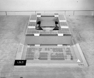 G. R. Lovell entry, City Hall and Square Competition, Toronto, 1958, architectural model