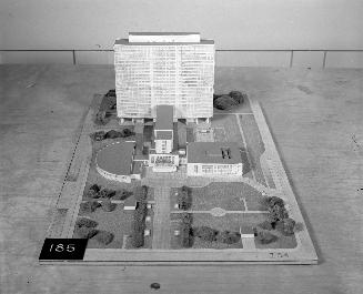 R. C. Arnold entry, City Hall and Square Competition, Toronto, 1958, architectural model