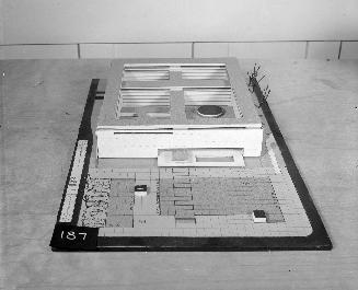 D. Bristow entry, City Hall and Square Competition, Toronto, 1958, architectural model