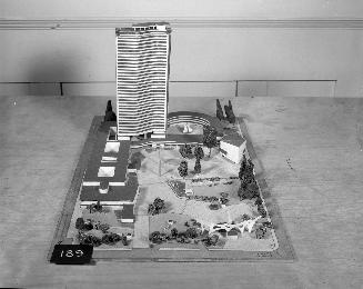 R. Hardy entry, City Hall and Square Competition, Toronto, 1958, architectural model