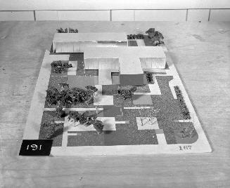 G. R. Caron entry, City Hall and Square Competition, Toronto, 1958, architectural model
