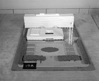 E. Riley entry, City Hall and Square Competition, Toronto, 1958, architectural model