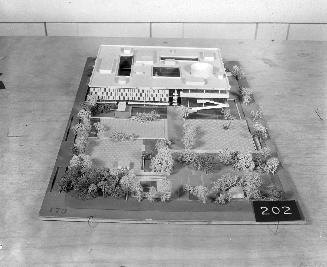 Leo S. Wou entry, City Hall and Square Competition, Toronto, 1958, architectural model
