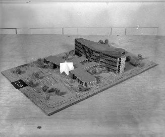 E. K. Haag entry, City Hall and Square Competition, Toronto, 1958, architectural model