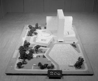 D. Perry Short entry, City Hall and Square Competition, Toronto, 1958, architectural model