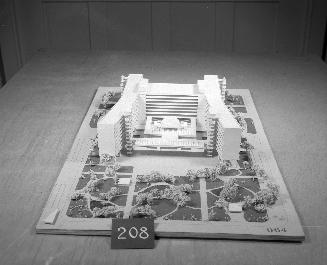 D. Lanham and E. Barber entry, City Hall and Square Competition, Toronto, 1958, architectural model