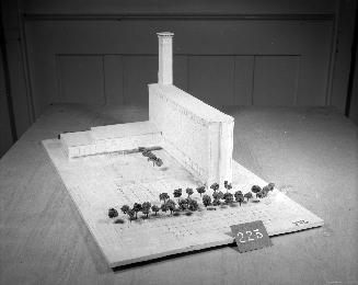 G. T. Gibson Henry entry, City Hall and Square Competition, Toronto, 1958, architectural model