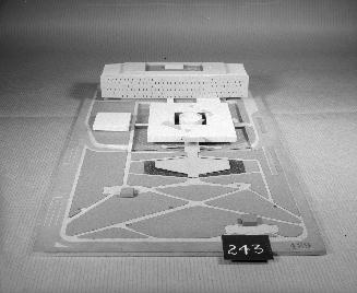 C. M. Pendley entry, City Hall and Square Competition, Toronto, 1958, architectural model