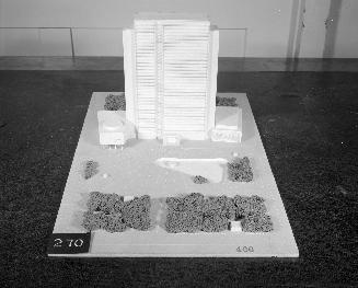 J. Rajchjl entry, City Hall and Square Competition, Toronto, 1958, architectural model