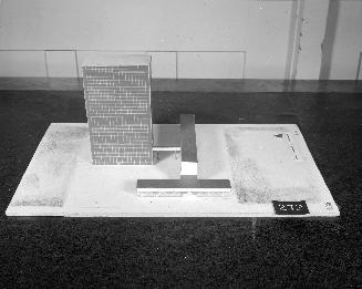 R. C. Stones entry, City Hall and Square Competition, Toronto, 1958, architectural model