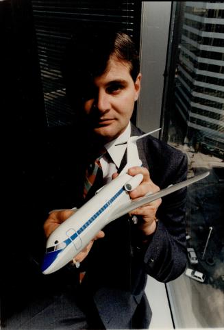 ...Dryden inquiry witness Pilot David Rohrer (with model of folder Airline) and Head Shot??