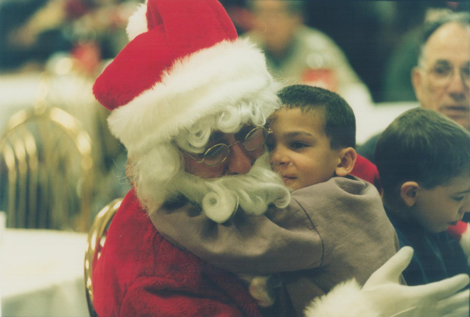 Santa Claus and Vito, 7, Mariana Banquet Hall
